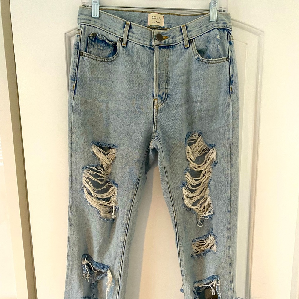 Alice & Olivia “AO LA” distressed jeans